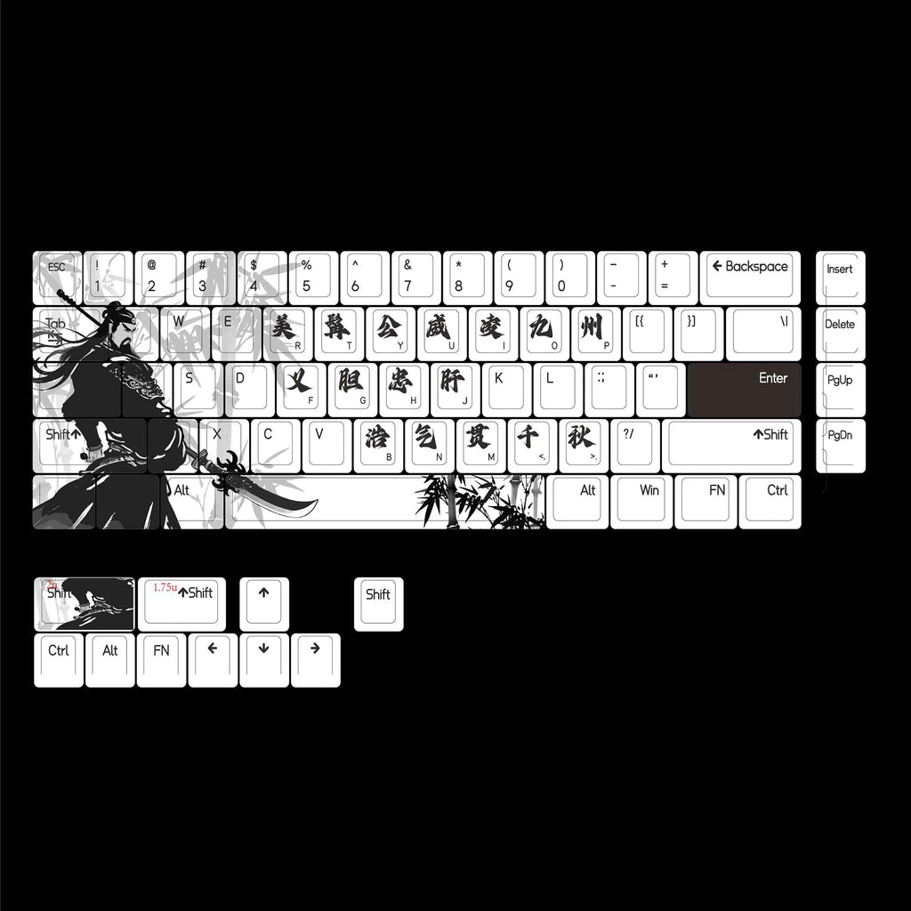 NPKC Cherry Profile Anime Keycaps – PBT, for MX Switch, 60% / 65% Mechanical Keyboards, Wooting 60 / MAD 68HE Compatible