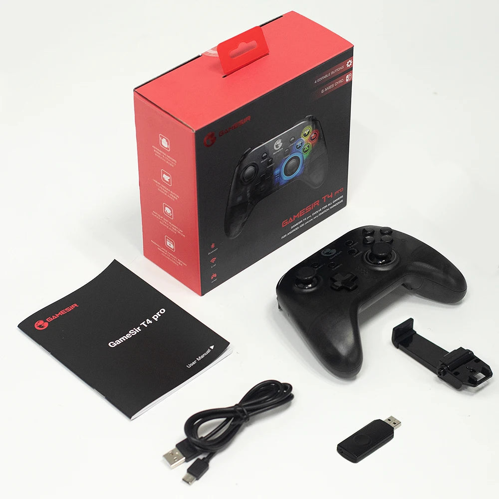 GameSir T4 Pro SE Wireless Bluetooth Gamepad with 6-Axis Gyro for Nintendo Switch, Android, iPhone & PC