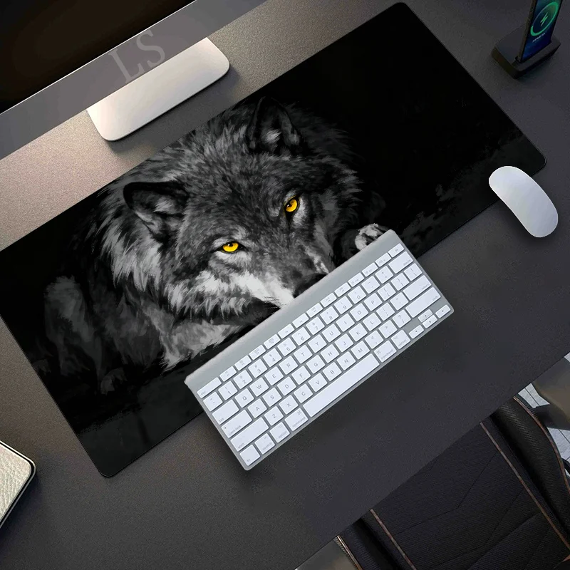 Large Wolf Pattern Mouse Pad for Desk Multi Functional XXL desk mat Keyboard Gaming Office Computer PC Gamer Desk accessories
