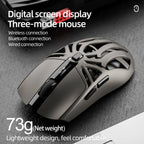 SMAILWOLF RS8 Tri-Mode Gaming Mouse – Bluetooth / 2.4G / Wired, 10,000 DPI, 1,000Hz Polling Rate, Lightweight, Macro Support