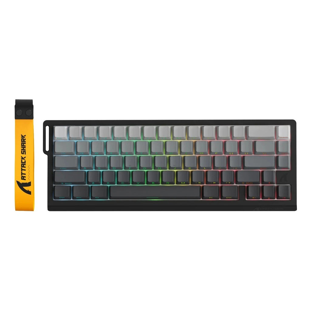 ATTACK SHARK X68 Pro HE Wireless Gaming Keyboard – 8K Polling, Rapid Trigger, Hot-Swap, RGB Backlit, Magnetic Mechanical Switches