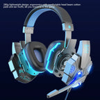 Professional Wired Gaming Headset – LED Light, Bass Stereo Sound, Mic for PC/PS4/PS5/Xbox