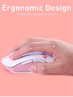 DAREU Dual-Mode Gaming Mouse – 2.4G Wireless & Wired, RGB, 930mAh Rechargeable Battery, Macro Programmable, for PC & Laptop