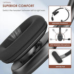 Wireless Trucker Bluetooth Headset with Mic – On-Ear Headset for Phone, PC & Home Office
