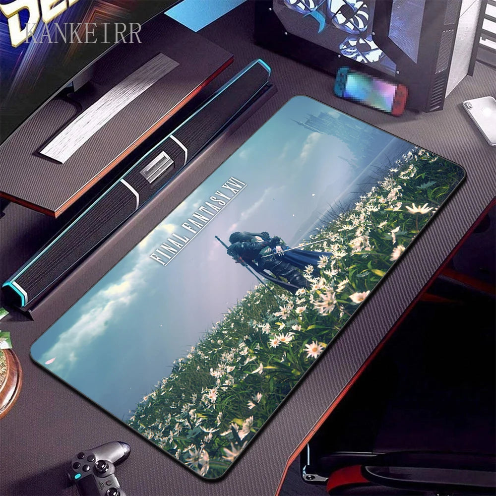 Final Fantasy 7 Large Gaming Mouse Pad Computer Laptop Mousepad Keyboard Pads Desk Mat PC Gamer Mouse Mat XXL Office Mausepad