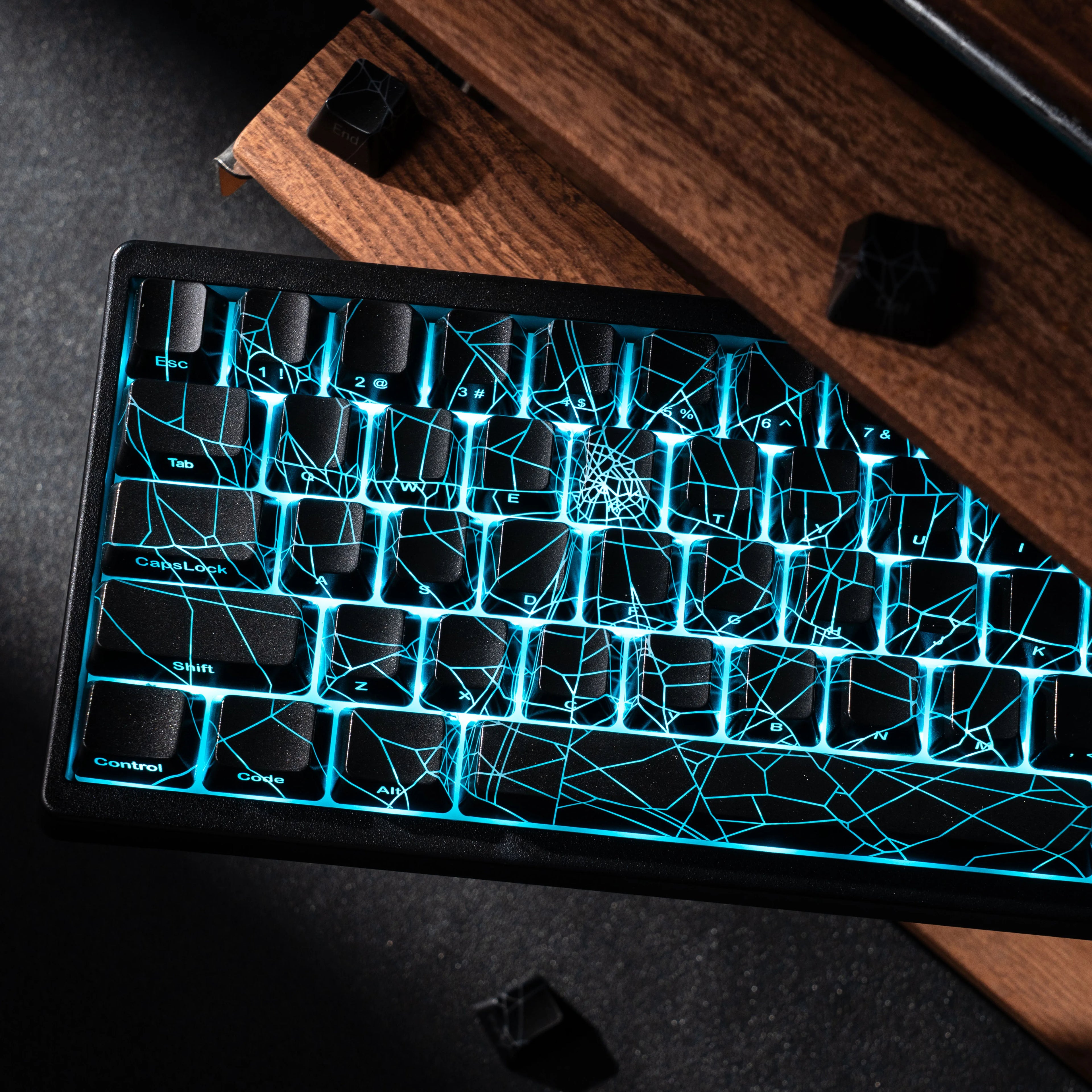 XVX M67 JadeStone Mechanical Keyboard – 65% Layout, IMD-Tech Keycaps, Hot-Swappable, Gasket Mount, Tri-Mode Wireless, Custom RGB