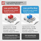 MACHENIKE AIR50 Low-Profile Mechanical Keyboard – 75% Layout, Hot-Swap, RGB Backlit, Tri-Mode, Productivity Keyboard for Laptop & PC