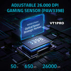 Rapoo VT1 PRO / VT1 PRO MAX Wireless Gaming Mouse – 8KHz Polling Rate, 26,000 DPI, Optical Sensor, for Small & Medium Hands