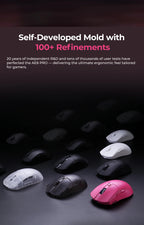 DAREU Wireless Gaming Mouse – 8KHz Polling Rate, AIM-750 (PAW3950) Sensor, 30,000 DPI, Tri-Mode Connection, 60g Lightweight, with Charging Base