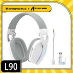 MAMBASNAKE x ATTACK SHARK L90 RGB Wireless Gaming Headset – Triple Mode, Foldable, Detachable Mic