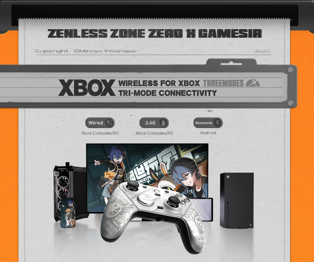 GameSir G7 Pro × Zenless Zone Zero Edition - Wireless Controller for Xbox Series X|S, Xbox One, PC & Android - TMR Hall Effect