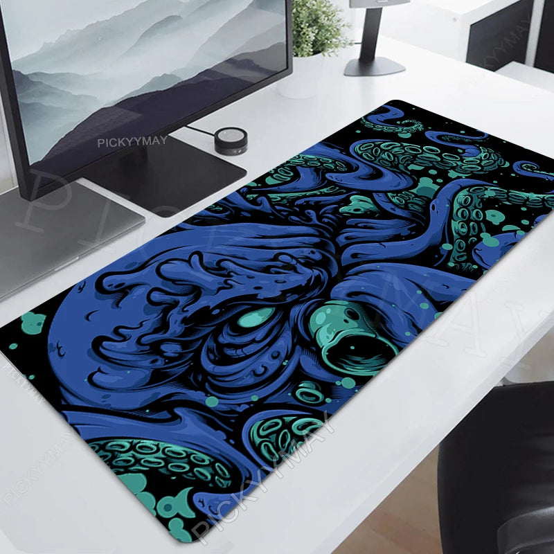 Octopus Locking Edge Mouse Mats Large Natural Rubber Mouse Pad Gaming Mousepads Gamer Mousepad Desk Pads Keyboard Mat 900x400