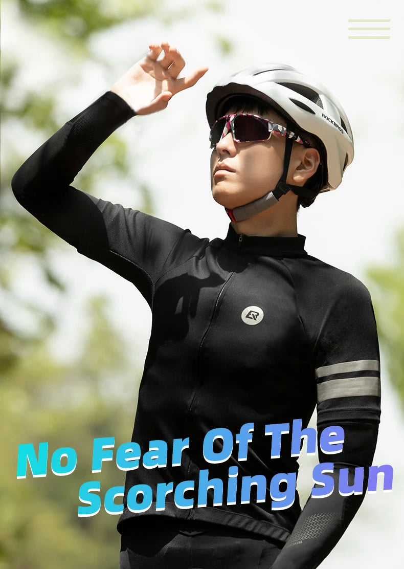 ROCKBROS Cooling Gaming Arm Sleeve – Ice Silk Fabric, Breathable & Lightweight, UV Protection, Designed for Pro & Casual Gamers