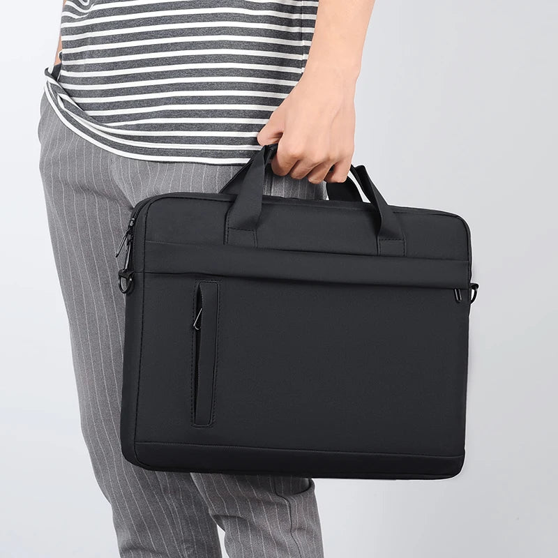 Laptop Tote Bag - Business Briefcase with Adjustable Shoulder Straps & Zipper Closure for School, Office & Daily Commute