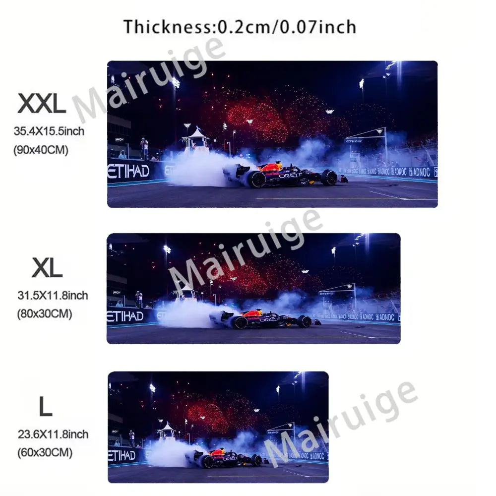 Hot-selling F1 Racing Red Mouse Pad Large Computer Office Game Table Mats XXL Rubber HD Gaming Keyboard Mousepads Long Desk Mat