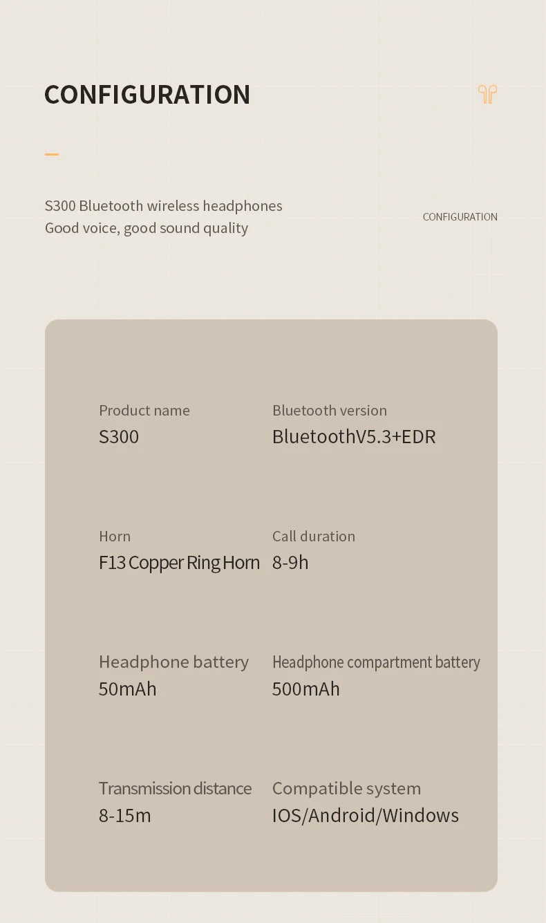 Original SONY S300 TWS Wireless In-Ear Bluetooth Earphones | Hi-Fi Stereo Sport & Gaming Waterproof Headset with Microphone