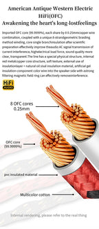 YYAUDIO One Pair of Hi-Fi Speaker Cables – High-End OCC Speaker Cable for Hi-Fi Audio Systems, Banana Plug Speaker Cable