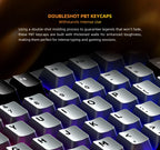 Machenike K600-B82W Mechanical Keyboard – 75% ANSI Layout, Gasket Mounted, RGB Backlit, Tri-Mode Wireless Gaming Keyboard