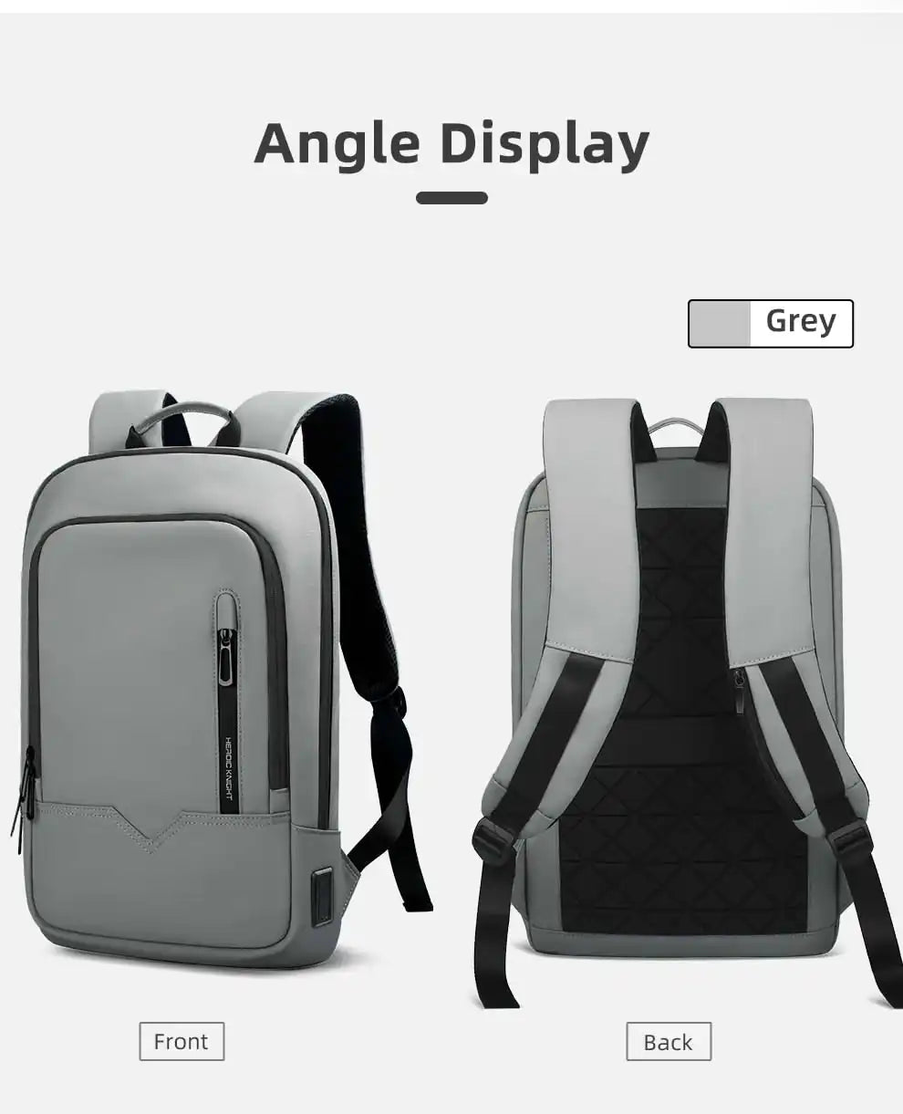 Heroic Knight Business Backpack - 14" Laptop, Waterproof, USB Charging, Multifunctional Travel Backpack