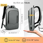 Heroic Knight Business Backpack - 14" Laptop, Waterproof, USB Charging, Multifunctional Travel Backpack