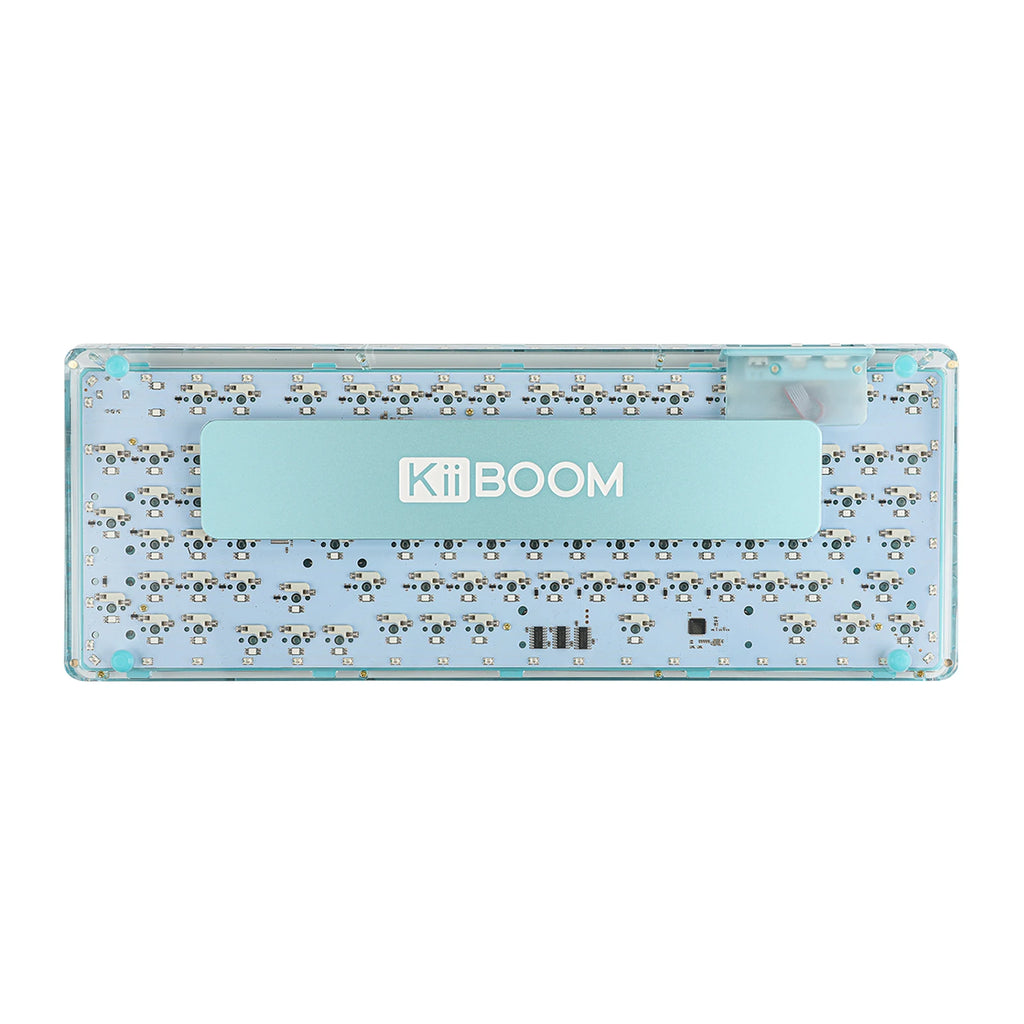 KiiBOOM Phantom 98 Mechanical Keyboard – 98 Keys, Hot-Swappable, Wired / Bluetooth 5.0 / 2.4GHz Wireless, Acrylic Case, Gasket Mount