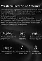 YYAUDIO One Pair of Hi-Fi Speaker Cables – High-End OCC Speaker Cable for Hi-Fi Audio Systems, Banana Plug Speaker Cable