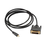 1M / 1.8M Micro HDMI to DVI-D 24+1 Cable – 3D 1080P Adapter for LCD, DVD, HDTV, XBOX, PS3, Monitor & TV