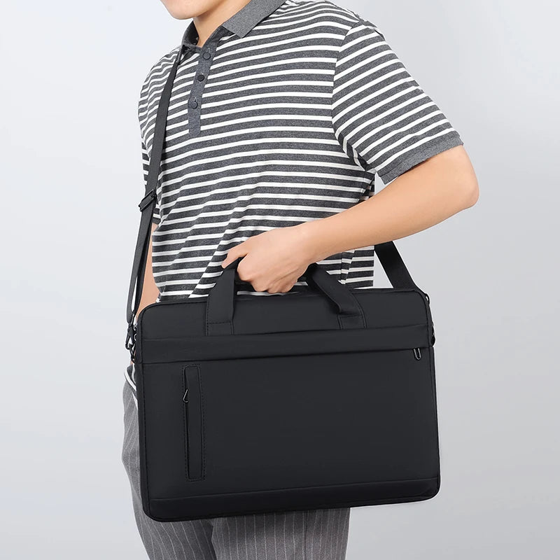 Laptop Tote Bag - Business Briefcase with Adjustable Shoulder Straps & Zipper Closure for School, Office & Daily Commute