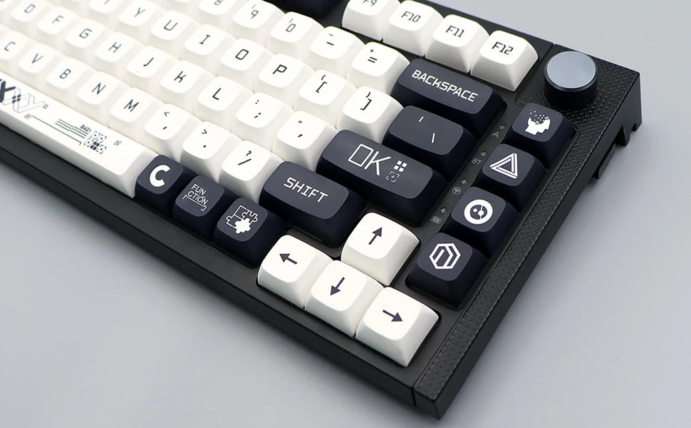 Printstream Theme XDA Keycaps – German / French / Spanish ISO Layout, Dye-Sub, for TKL87 / GMMK Pro / 7U AZERTY Keyboard
