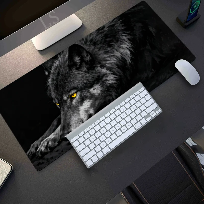 Large Wolf Pattern Mouse Pad for Desk Multi Functional XXL desk mat Keyboard Gaming Office Computer PC Gamer Desk accessories