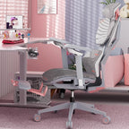 Nordic Luxury Gaming Chair - Ergonomic, Pink, Comfortable Bedroom/Office Designer Furniture