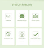 EWEADN V20 Punk Typewriter Mechanical Gaming Keyboard – 104 Keys, Round Keycaps, LED White Backlight, Key-Wire Separation Design