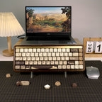 XVX Brown MOA Keycaps – Chinese Style PBT, 140 Keys, Thermal Sublimation, Cherry MX Mechanical Keyboard Keycaps Accessories