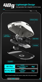 ATK VXE Dragonfly R1 Pro MAX Esports Wireless Gaming Mouse – PAW3395 Sensor, Rechargeable, Lightweight Custom FPS Mouse, Ideal for CS:GO