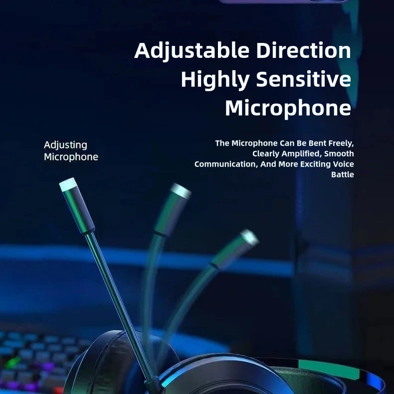 Wired Gaming Headset – 7.1 Virtual Surround, Deep Bass, Noise-Canceling Mic, 3.5mm Jack