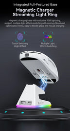 Attack Shark X6 Lightweight Gaming Mouse – Up to 26K DPI, RGB Backlight, Wireless 3-Mode Connection, Charging Base, for Laptop & Desktop