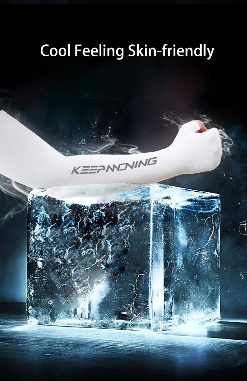 Camouflage Gaming Arm Sleeves for Men & Women – Ice Silk Cooling Fabric, Sweat-Wicking, Anti-Slip Fit for FPS & Competitive Gaming