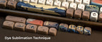 XVX Brown MOA Keycaps – Chinese Style PBT, 140 Keys, Thermal Sublimation, Cherry MX Mechanical Keyboard Keycaps Accessories
