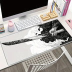 Japanese Katana Mouse Pad Large Computer Office Game Table Mats New XXL Rubber Anti-slip Gaming Keyboard Mousepad Long Desk Pads