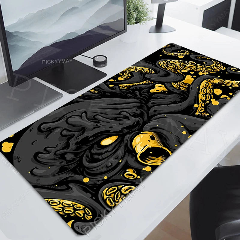 Octopus Locking Edge Mouse Mats Large Natural Rubber Mouse Pad Gaming Mousepads Gamer Mousepad Desk Pads Keyboard Mat 900x400