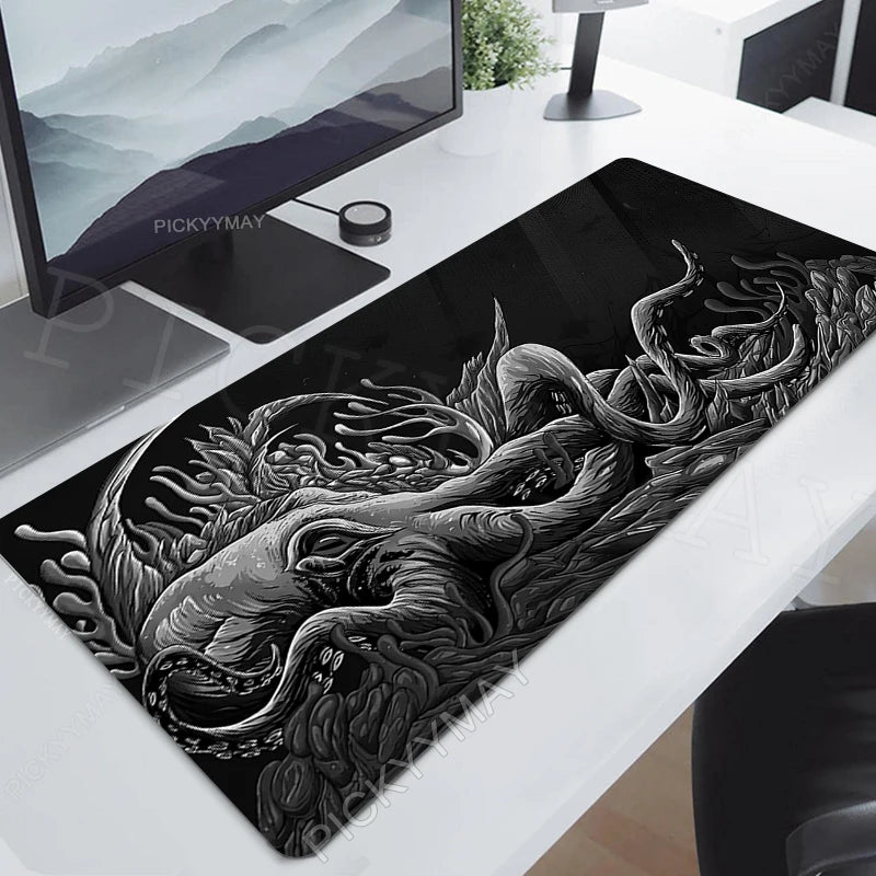 Octopus Locking Edge Mouse Mats Large Natural Rubber Mouse Pad Gaming Mousepads Gamer Mousepad Desk Pads Keyboard Mat 900x400