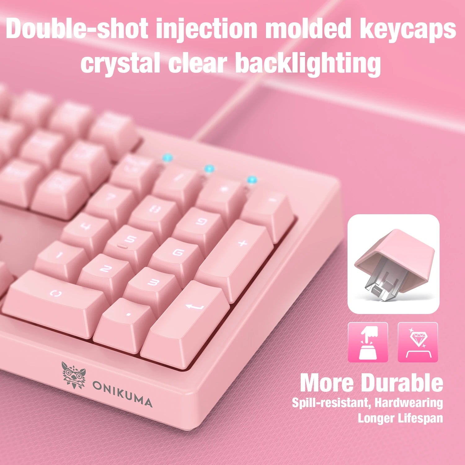 ONIKUMA RGB Gaming Headset – Detachable Cat Ears, Wired, Noise-Canceling Mic, Esports Style