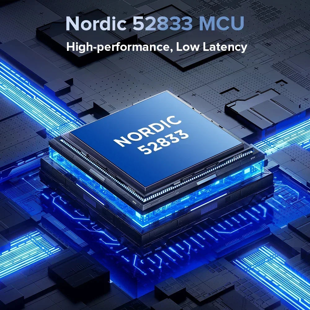 Delux M600 Series Wireless Gaming Mouse – 52g Lightweight, 2.4G Dual-Mode, 26,000 DPI, Macro Support, Rechargeable