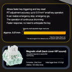 ATTACK SHARK X68HE Magnetic Mechanical Keyboard – Red Switch, Wired, 0.01mm Rapid Trigger, 8000Hz, SOCD/RS, 0.125ms, 128K Rate