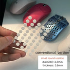 40Pcs 6.5mm diameter 0.8mm thickness Small Dots Universal Mouse Skates for Logitech Rubberized Mouse Foot Glide Feet Sticker