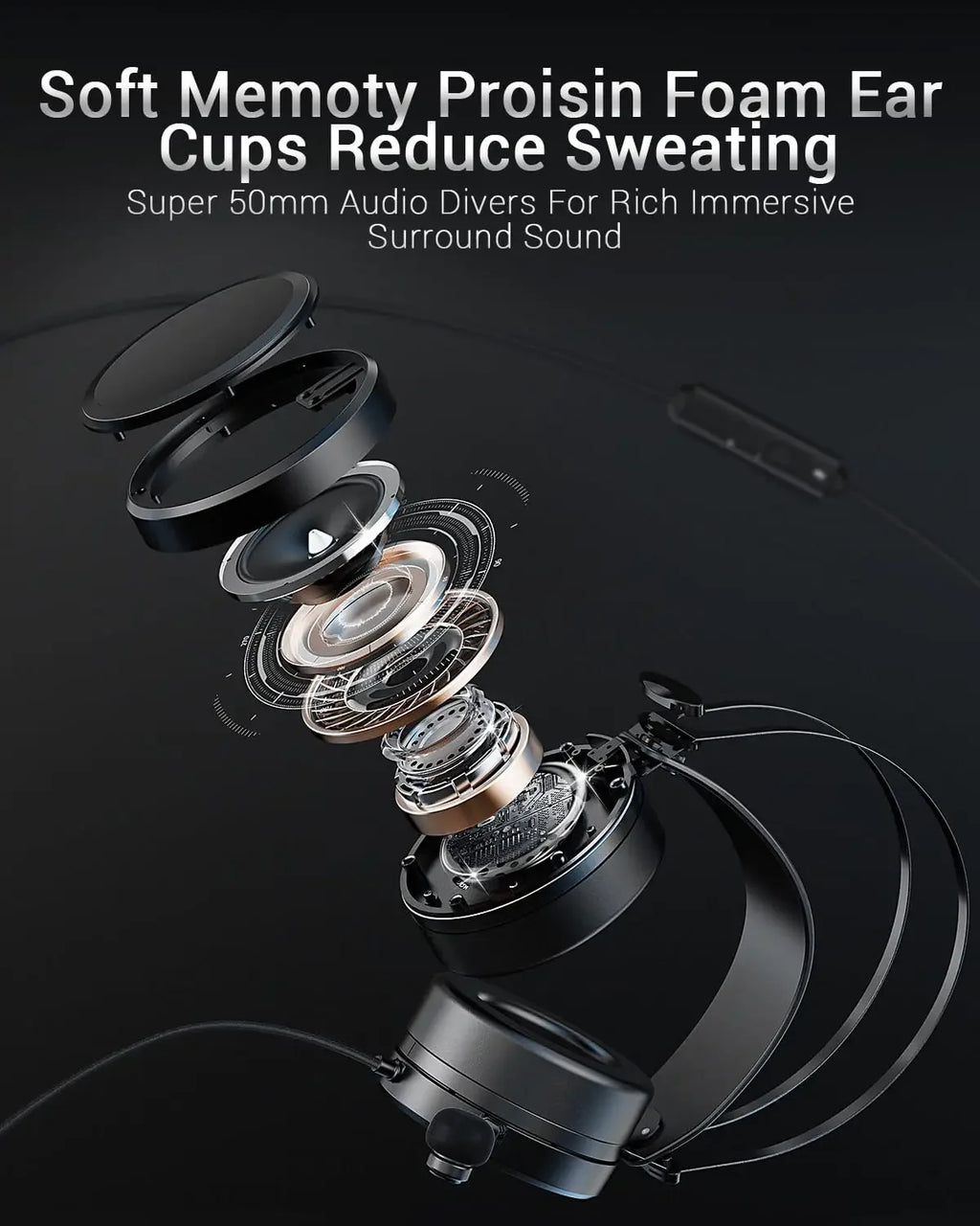 NUBWO Wired Gaming Headset – Stereo Sound, Noise-Canceling Mic, for PS4/Xbox One/PC