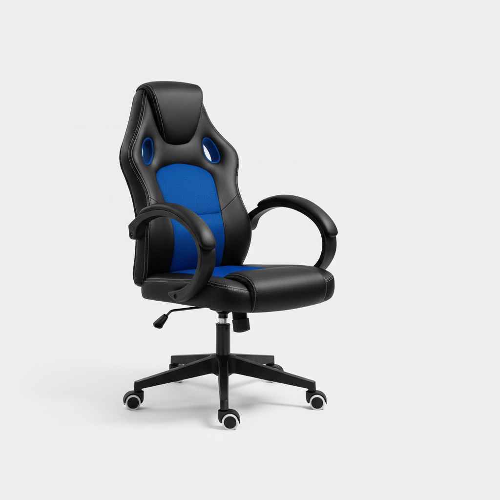 Blue chair product photo