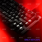 XVX Spider Web Keycaps – OEM Profile, Shine-Through IMD-Tech Keycap Set, 118 Keys, Black Backlight (Keycaps Only)