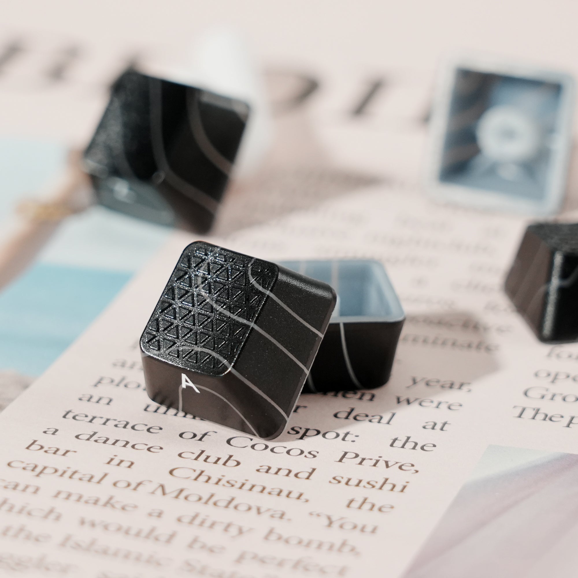 XVX Spider Web Keycaps – OEM Profile, Shine-Through IMD-Tech Keycap Set, 118 Keys, Black Backlight (Keycaps Only)