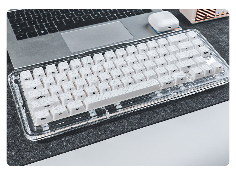 XVX Spider Web Keycaps – OEM Profile, Shine-Through IMD-Tech Keycap Set, 118 Keys, Black Backlight (Keycaps Only)